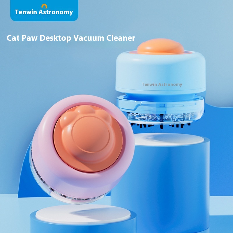Astronomy Desktop Electric Vacuum Cleaner Cat Claw Big Key Button Debris Dust Cleaning Small Machine Battery ZD9401