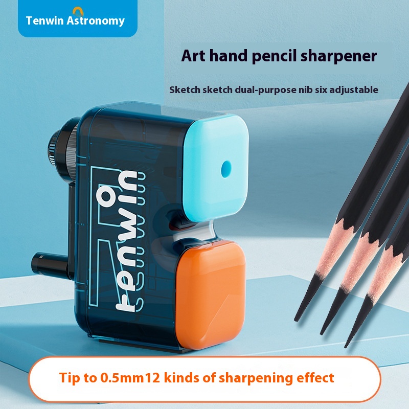 Tenwin Astronomy Sketch Hand-cranked Pencil Sharpener Adjusts The Tip Of The Art Painting Pencil Sharpener MS5001