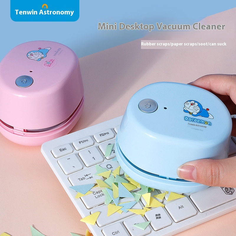 Astronomy Tenwin Doraemon Co-branded Desktop Vacuum Cleaner Eraser Dust Cleaner Rechargeable Model A8053