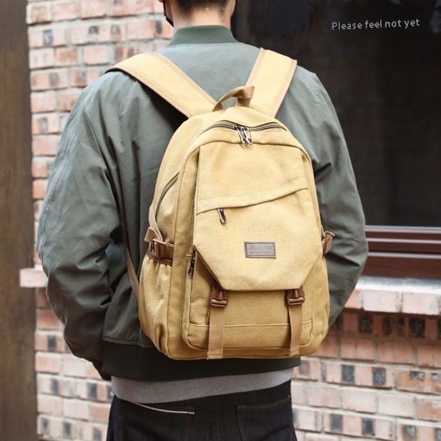 Leisure Large Capacity Backpack Outdoor Men's Travel Bag Fashion Retro Canvas Backpack Men