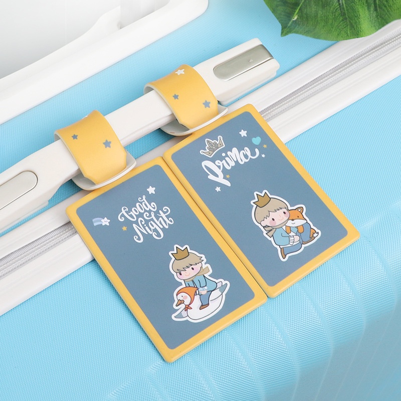 PVCDrop Plastic Soft Plastic Luggage Tag Cartoon Little Prince Luggage Tag Trolley Case Check Creative Label