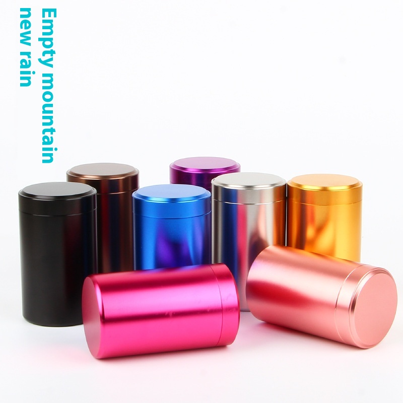 Kongshan Xinyu Longquan Celadon Metal Sealed Can Alloy Medium Oxidized Small Aluminum Can Metal Portable Tea Can