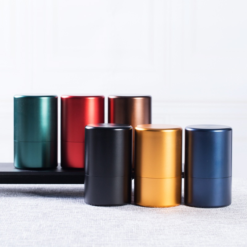 Kongshan Xinyu Creative Travel Portable Aluminum Alloy Sealed Tea Can Large Metal Packaging Can