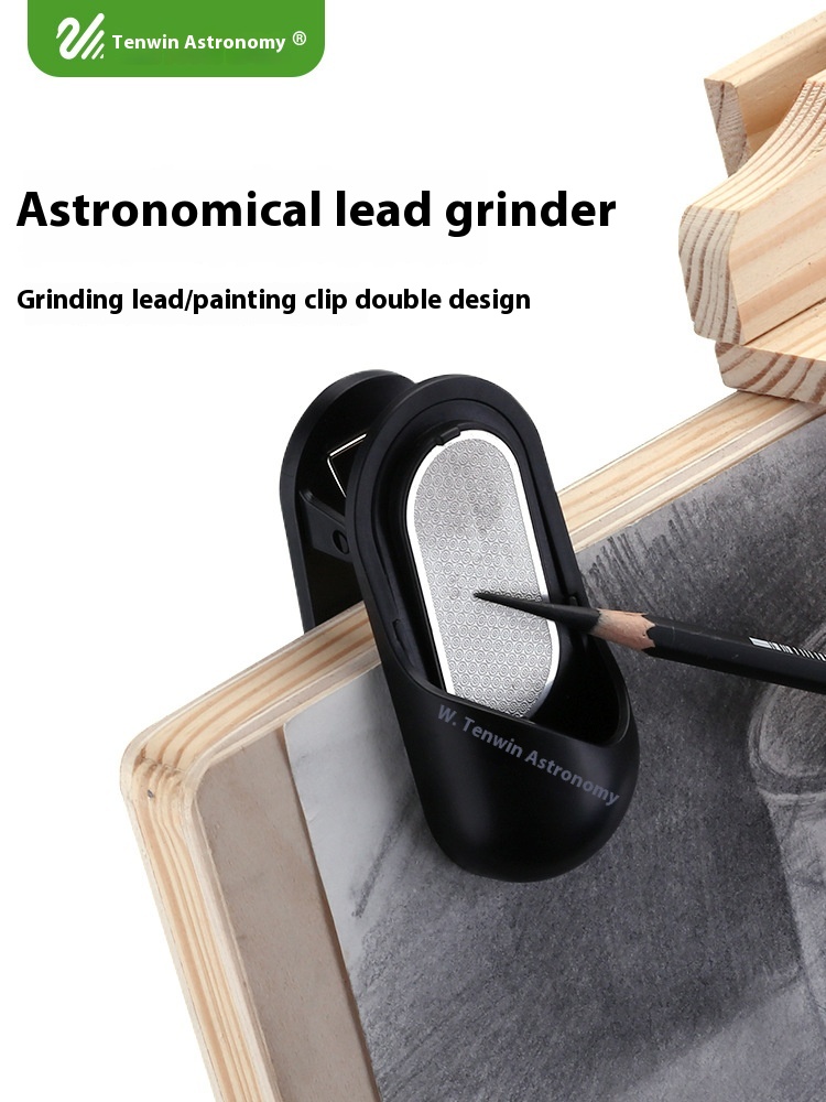 Astronomical Pencil Sharpener Charcoal Pen Tip Frosted Art Student Drawing Folder Dual-purpose Pencil Sharpener5860