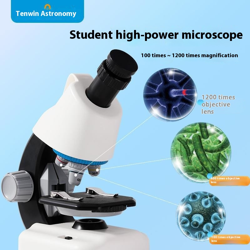 Tenwin Astronomy Student Science Experiment Toy Microscope Exploration Interest Cultivation Science And Education Toy YZ3002