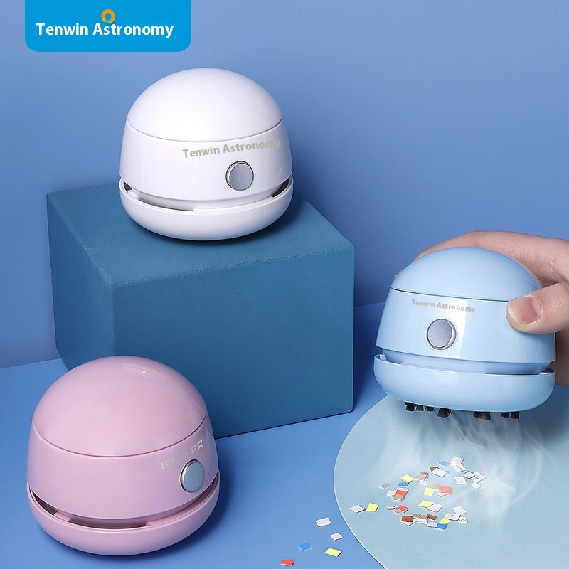 Astronomy Desktop Mini Vacuum Cleaner Eraser Crumbs Confetti Ash Cleaning Vacuum Cleaner USBCharging MS8052