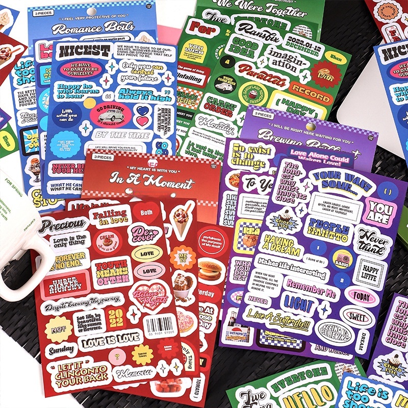 Infeel.Me Stickers More Than Roses Love Series American Creative DIYNotebook Decorative Stickers4 Types