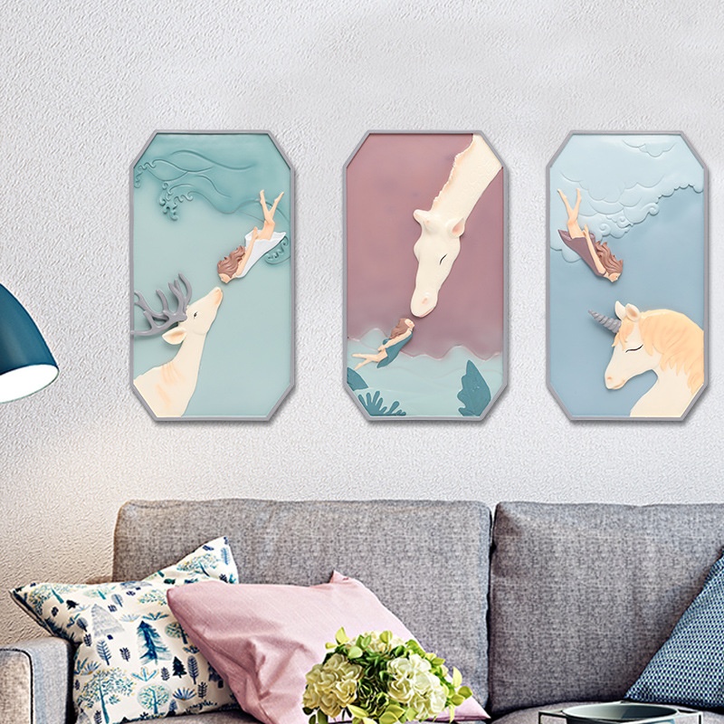 If The Creative PVCVinyl Dream Girl Wall Hanging Home Accessories Living Room Home Decoration Wall European Style Wall Decoration