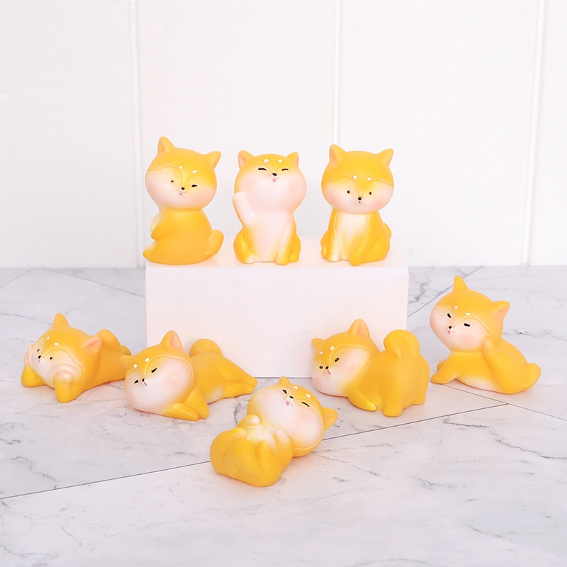 If The Cartoon Dog PVCVinyl Car Decoration Ornaments Cute Puppy Doll Creative Baking Cake Accessories