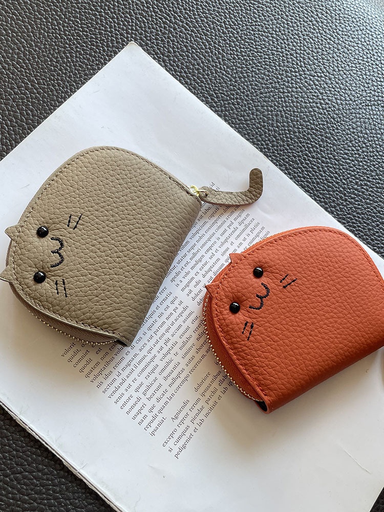 Cat Card Holder For Women Small Internet Celebrity Cute Multiple Card Slots High-end Anti-demagnetization Carry-on Cute