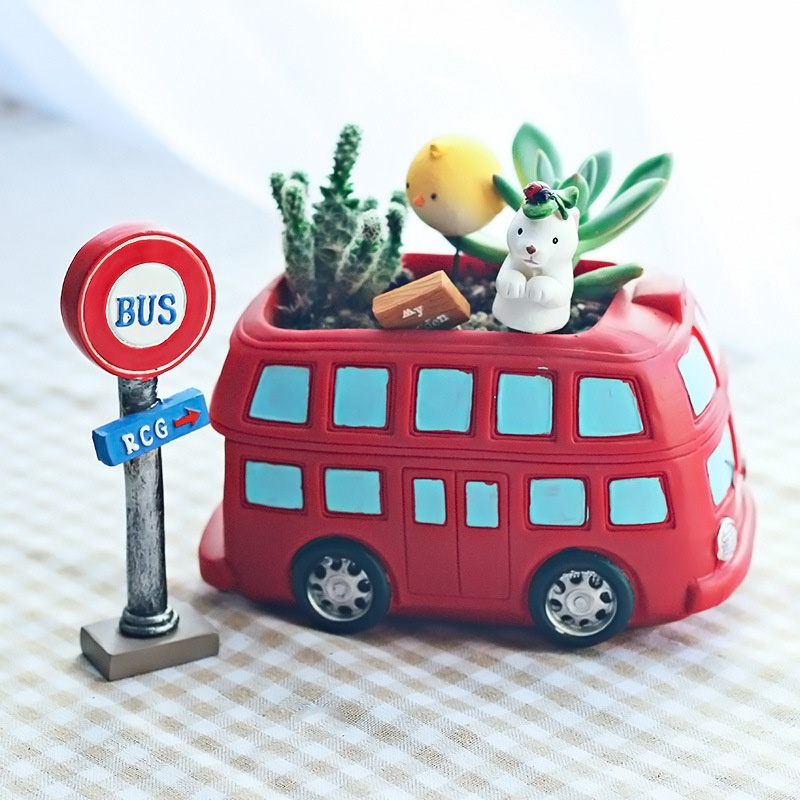 If The Home Creative Zakka Rural Fairy Tale Flower Pot Micro Landscape Potted DIYGardening Succulent Combination
