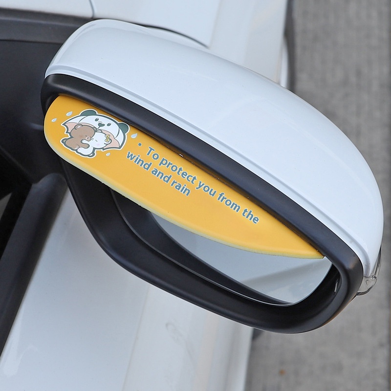 Direct Sale Simple Modern PVCCar Rearview Mirror Sun Rain Shield Reversing Mirror Reflector Rain Eyebrow Rain Shield