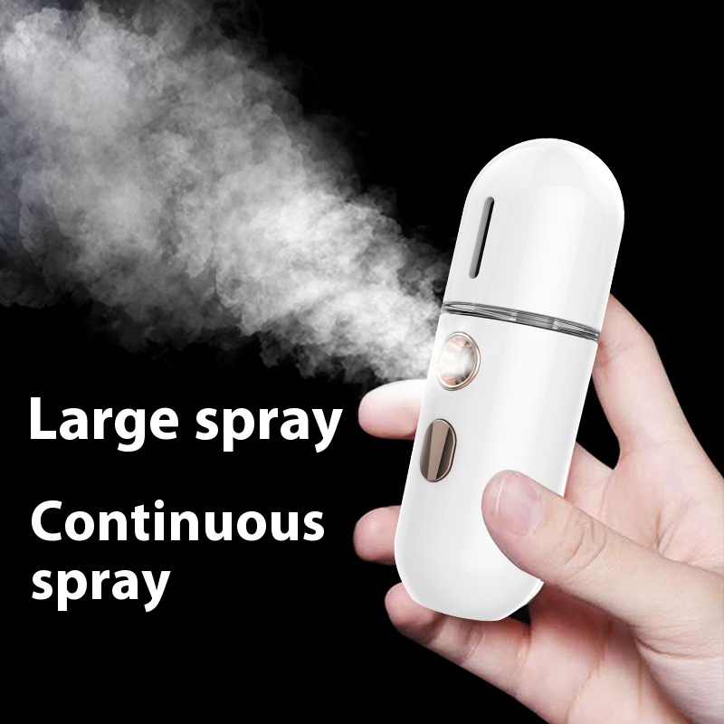 Nano Spray Hydrationtrument Handheld Facial Steamer Cold Spray USBRechargeable Facial Humidifier Portable Hydrationtrument