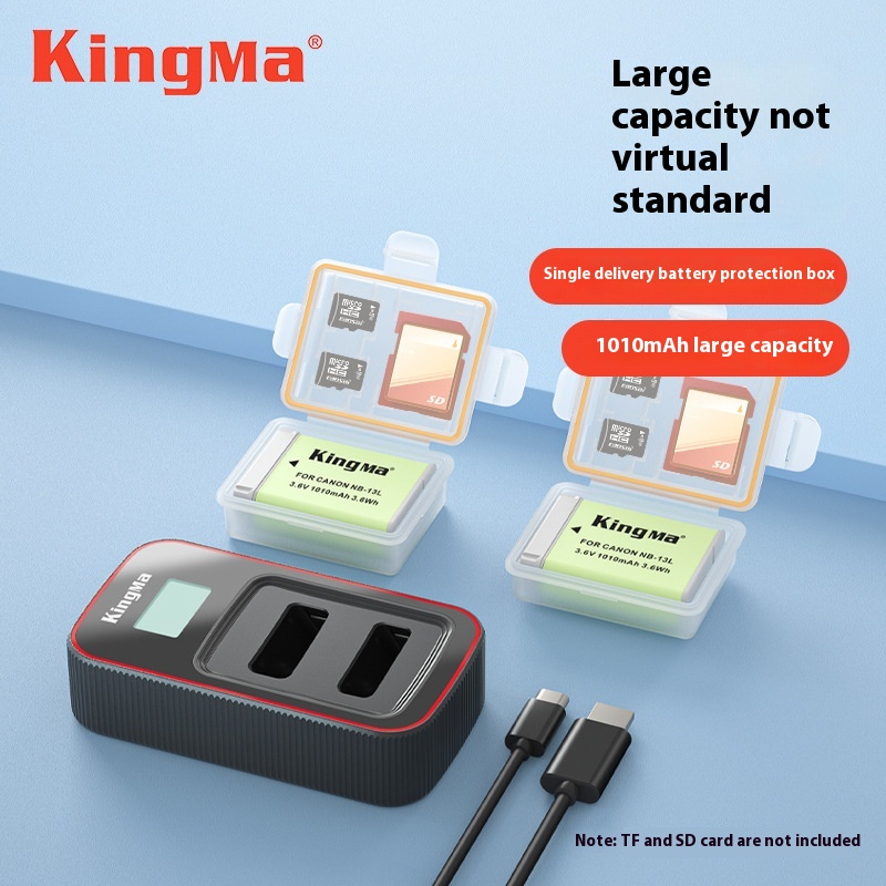 King Ma NB-13 LBattery For Canon G7 XG7 X2 G7 X3 G9 XG9 X2 SX730 Camera Battery