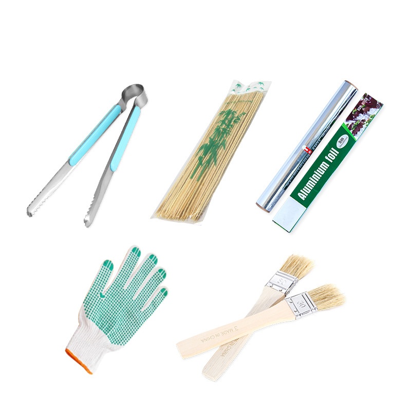 SBarbecue Tool Set Outdoor Barbecue Supplies Charcoal Grill Accessories5-piece Set