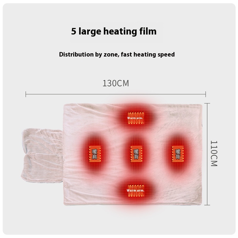 Electric Blanket Electric Shawl USBHeating Blanket Shawl Cape Warm Blanket Therapy Blanket Outdoor Heating Blanket