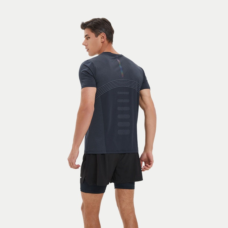 Casual Sports Short-sleeved T-shirt Men's Summer Thin Quick-drying Clothes Outdoor Running Basketball Training Fitness Clothes Tops