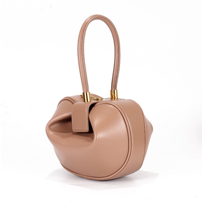 Genuine Leather Underarm Bag Women's Style Niche High-end Texture Fashion Half-moon Bag First Layer Cowhide Shoulder Crossbody Saddle Bag