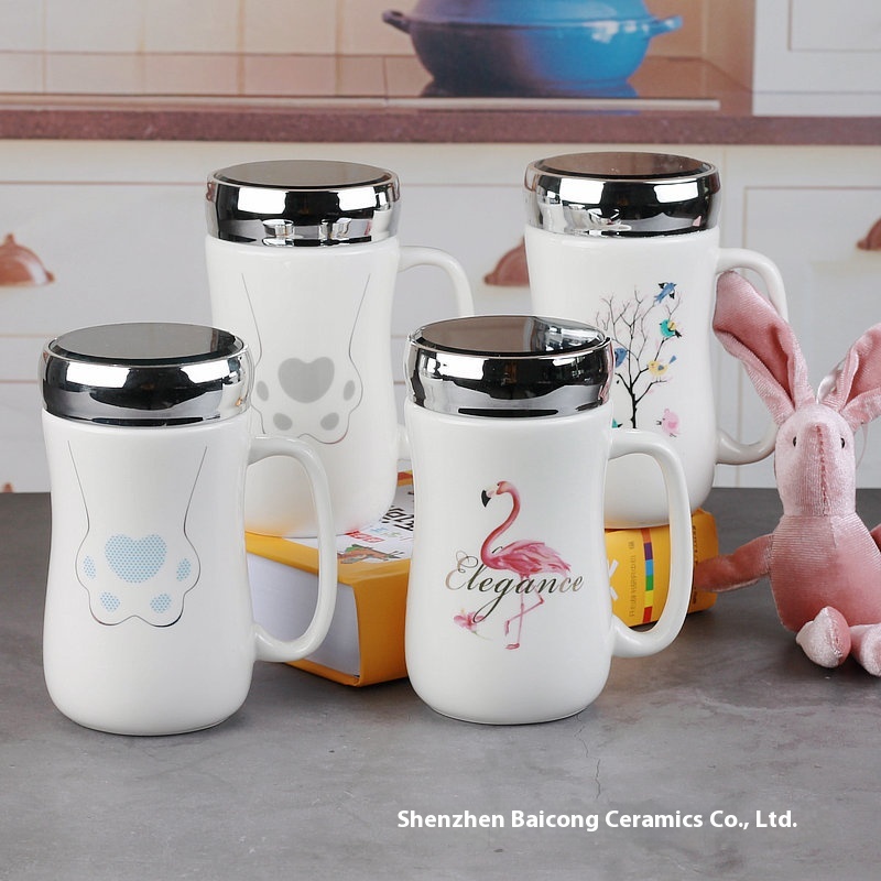 Ceramic Mug With Printed Mug With Lid,Office Mirror Mug,Jewelry Advertising Mug,May Day Practical Gift