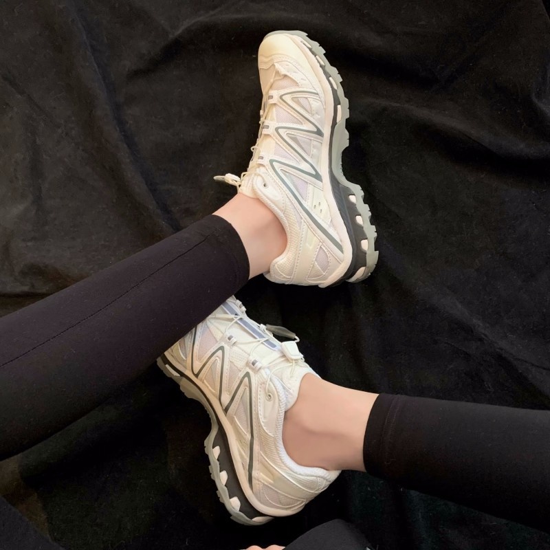 Gu Yun丨Retro Versatile Color Matching Thick Bottom Drawstring Outdoor Casual Sports Shoes For Women Dad Shoes