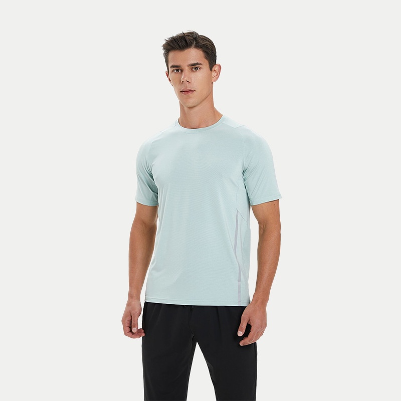 Sports Short Sleeve Men's Summer Ice Cooling Quick Drying Clothes Men's Fitness Running Casual Quick Drying T-shirt
