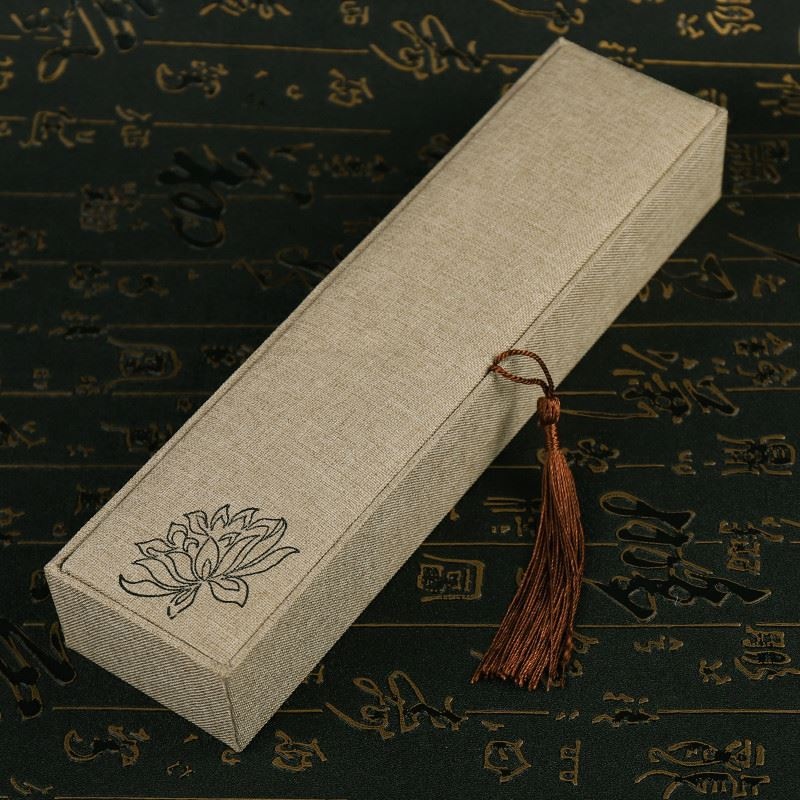 Jewelry Box Antique Play Storage Box High-grade Tassel Linen Necklace Bracelet Box Peach Wood Hairpin Gift Box Packaging Box