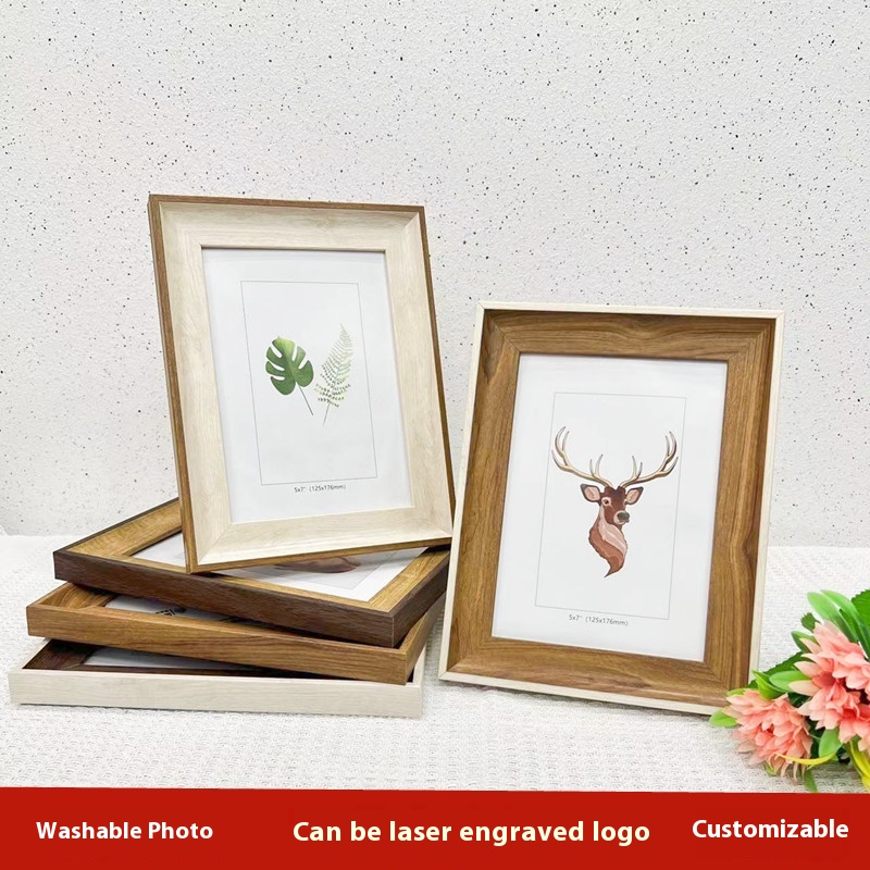 American Style Simple Photo Frame6 Inch7 Inch8 Inch Calligraphy Ornaments A4 Table Studio Wedding Photo Wall Hanging8 Open Picture Frame