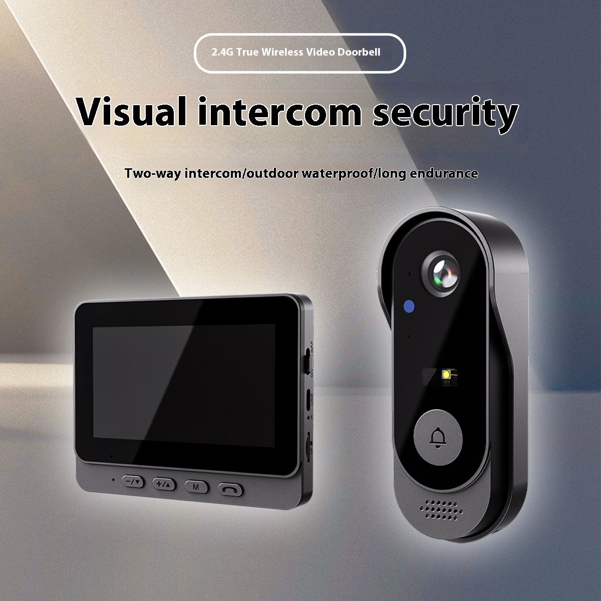 X8 Waterproof Video Doorbell Indoor Screen No Need To Pair Home Surveillance Video Intercom HDNight Vision Capture
