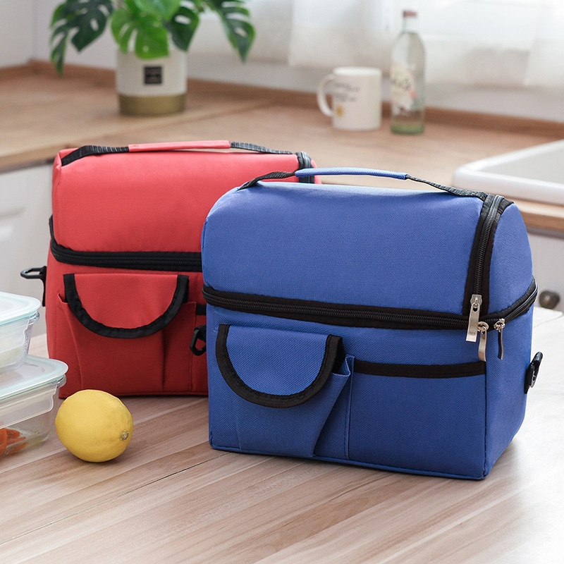 Large Ice Pack Double-layerulation Lunch Bag Breast Milk Preservation Bag Hand-held Mommy Bag Food Lunch Boxulation Bag