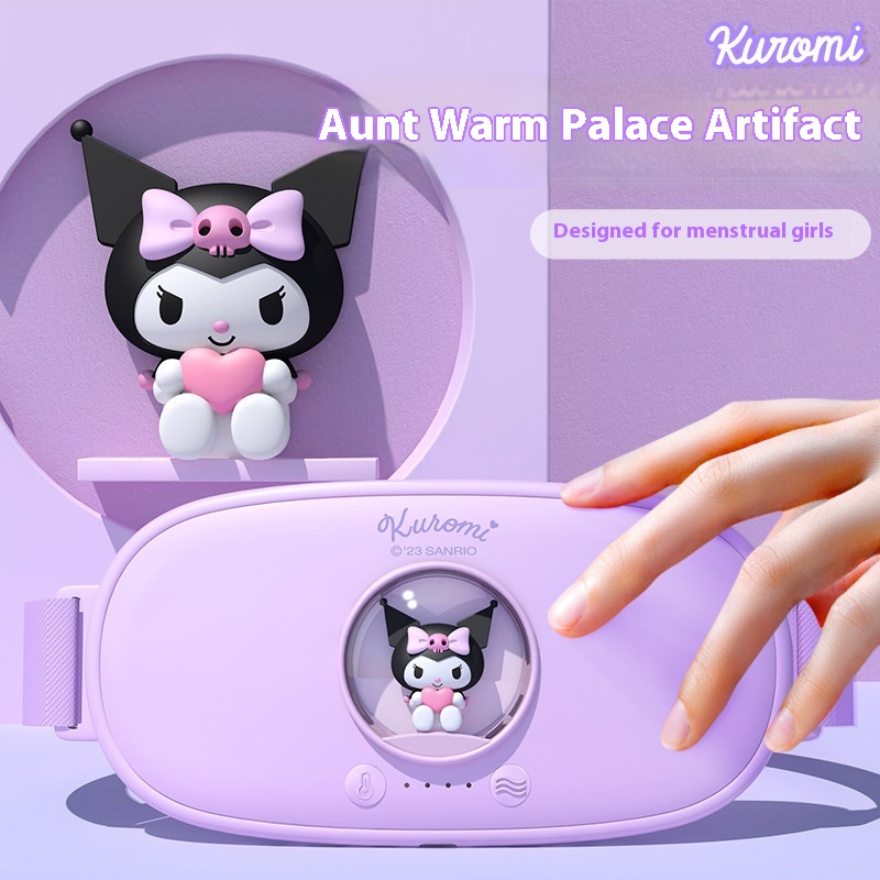 Kuromi IPWarm Uterus Belt For Girls With Abdominal Pain During Menstruation,Heating Compress Waist Protection,Aunt Artifact Massage Belt