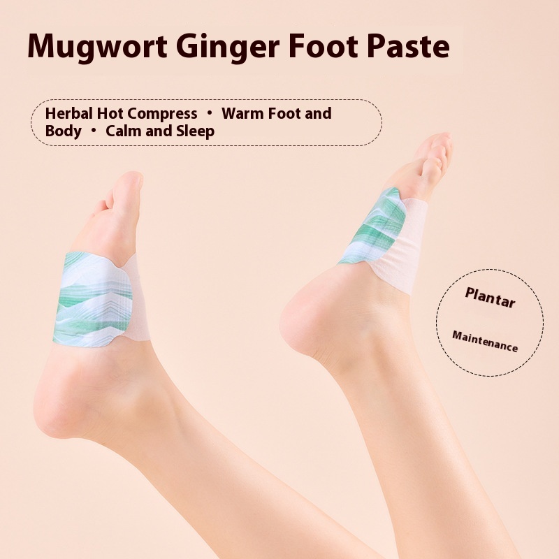 Steam Warm Foot Patch Female Foot Warmer Baby Warm Foot Patch Heatingole Artifact Wormwood Sleep Long-lasting Hot Compress Foot Cover