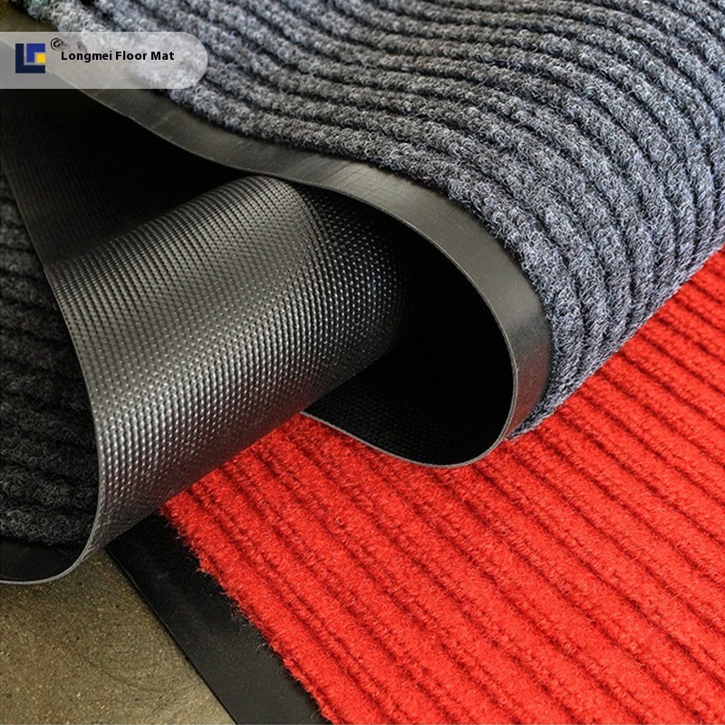 Double Stripe Floor Mats Custom Kitchen Non-slip Mats Corridor Can Be Cut Into The Door Hotel Mud Entry Mat