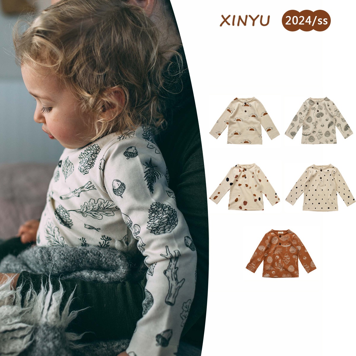 [Spring Clearance25%Off]Children's A-type Pure Cotton Long-sleeved T-shirt Boys And Girls Baby Bottoming Shirt