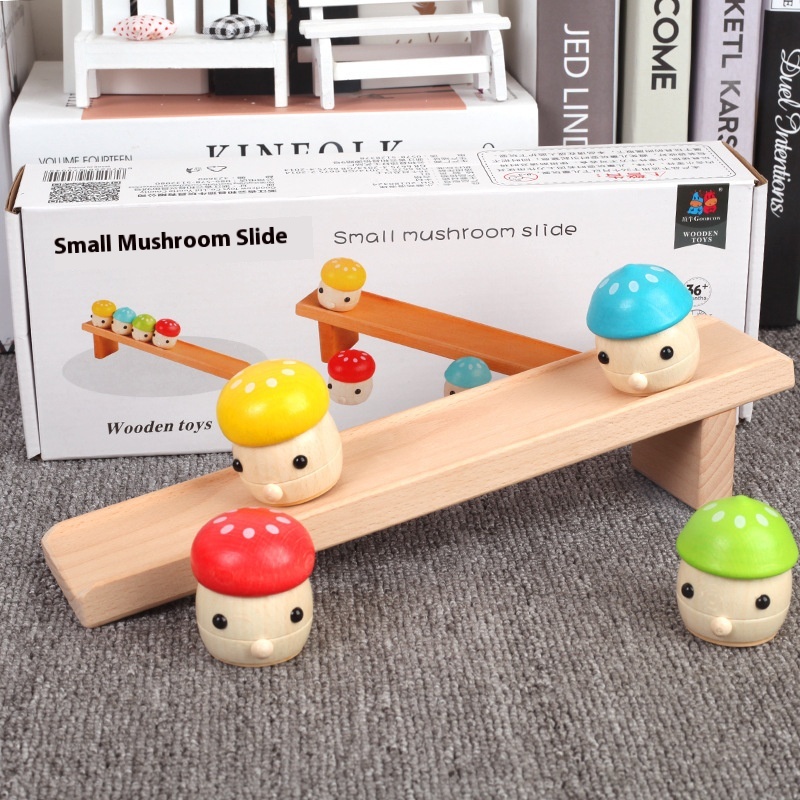 Dingniu Fun Little Mushroom Slide Children4-6 Years Old Desktop Mini Slide Parent-child Educational Toy