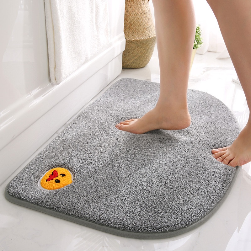 Bathroom Floor Mats Non-slip Absorbent Carpet Household Entrance Hall Toilet Door Mats Household Door Entry Foot Mats
