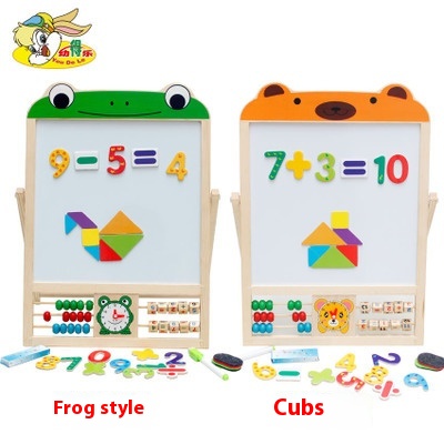 Direct Sale Children's Multifunctional Two-in-one Double-sided Magnetic Drawing Board Black And White Board Drawing Easel