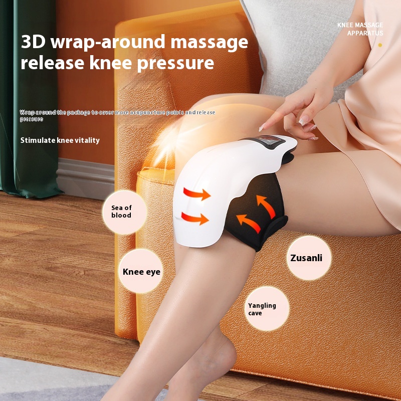 Electric Heating Knee Massager Knee Joint Old Cold Leg Vibration Hot Compress Wireless Heating Red Light Therapytrument