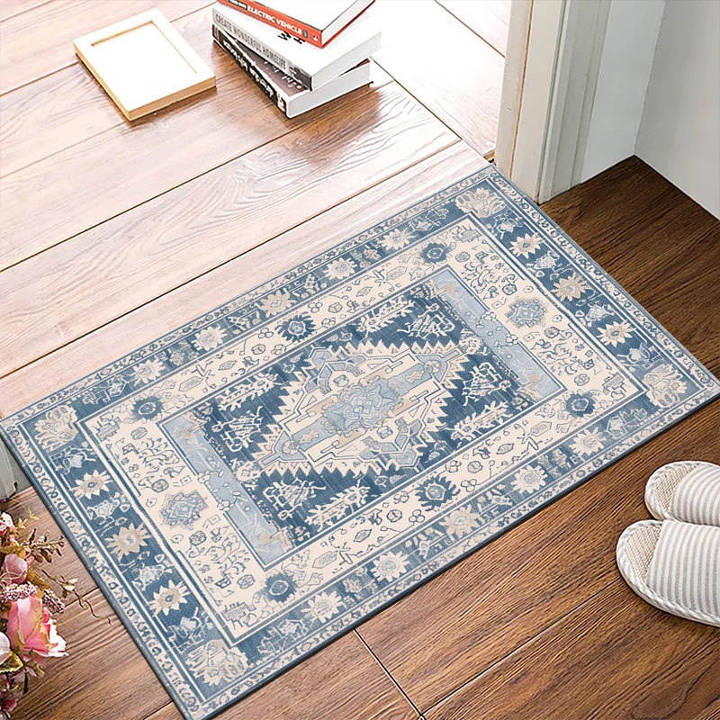 Dove Velvet Door Mat Thick Non-slip Absorbent Floor Mat Washable Home Door Mat Entrance Door Porch Carpet Mat