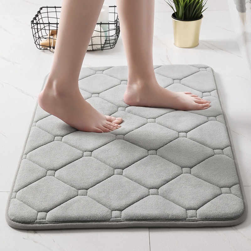 Home Bedroom Living Room Absorbent Carpet Floor Mat Thick Door Mat Bathroom Entrance Mat Simple Non-slip Carpet