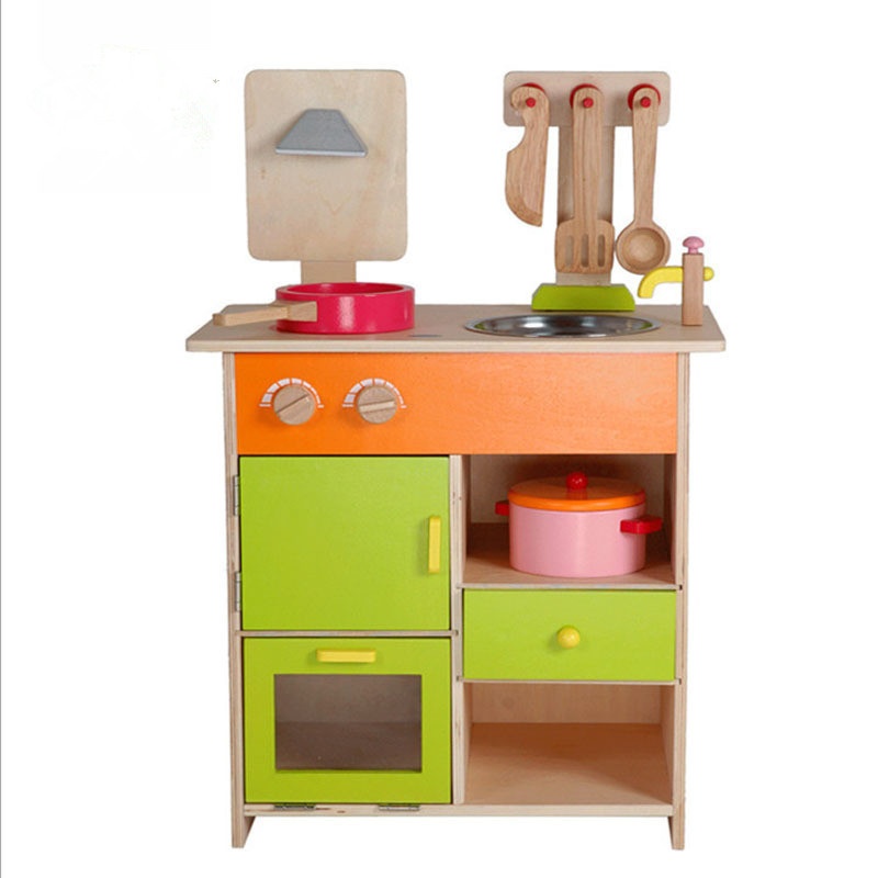 Direct Sale Children's Play House Toys Simulation Wooden Kitchen Toys