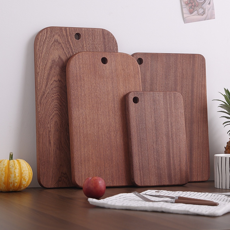 Sapele Solid Wood Chopping Board Western Restaurant Steak Pizza Board Sushi Bread Plate Home Double-sided Baby Food Case