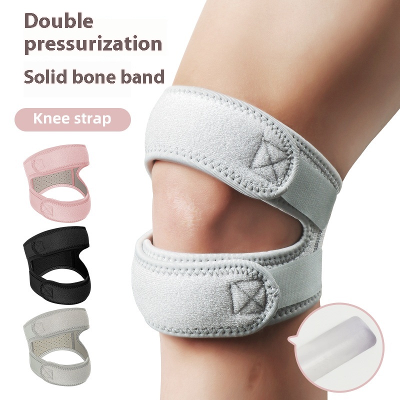 Patella Belt Sports Knee Protection Shock Absorption Pressure Leggings Outdoor Basketball Football Mountaineering Cycling Fitness Protective Gear