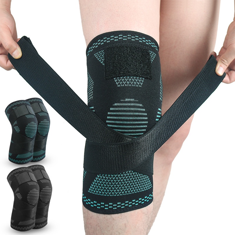 Of Strap Compression Sports Knee Pads For Running,Cycling,Basketball,Badminton,Anti-slip Knee Pads