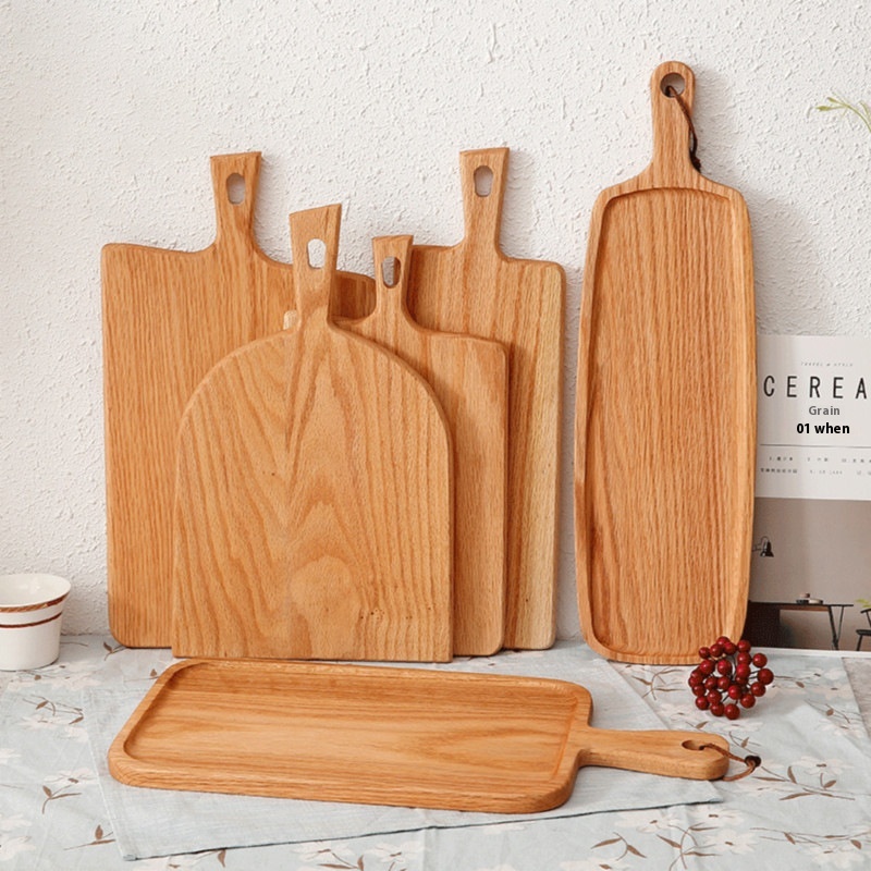 Rectangular Wooden Tray Western Steak Tray Wooden Sushi Bread Tray Oak Pizza Tray Baking Utensils