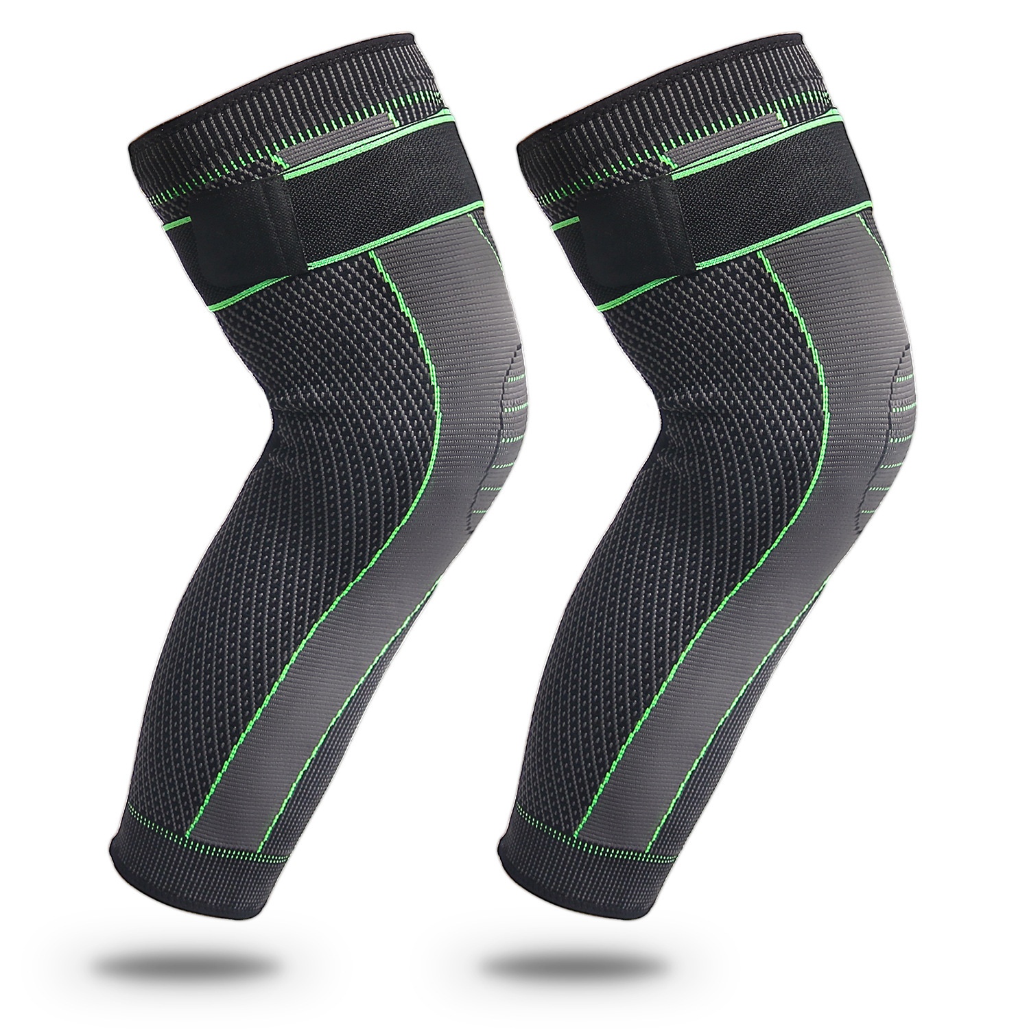 Knitted Strap Compression Sports Lengthened Knee Pads For Men And Women In Autumn And Winter To Protect The Big And Small Legs For Basketball And Football To Keep Warm Knee Pads