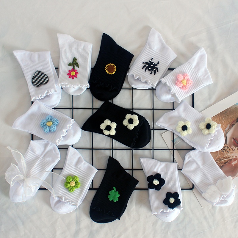 Lolita Socks For Autumn And Winter,Japanese And Korean Fashion Socks,Lace Women's Socks,Lolita Socks,JKSocks,Women's Mid-tube Cotton Socks