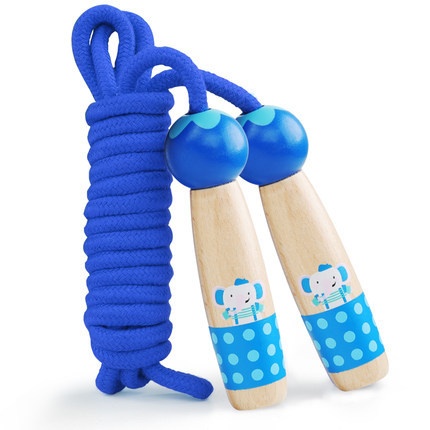Dingniu Wooden Skipping Rope Adult Outdoor Sports Jumping Educational Toys Young Children Fitness Game