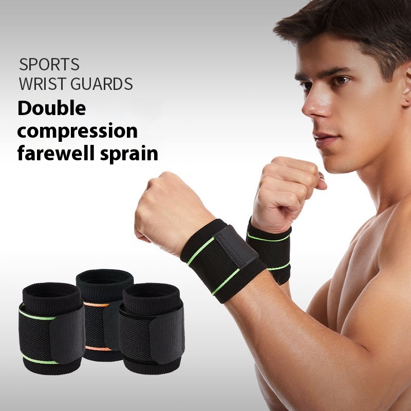 Compression Bandage Wrist Guard Fitness Wrap Around Wrist Guard Adjustment Wrap Bandage Basketball Sports Fitness Protection Wrist
