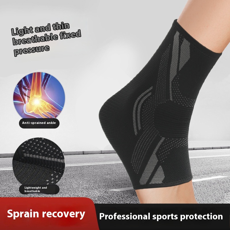 Sports Ankle Brace Knitted Nylon Ankle Brace Thin Breathable Elastic Pressure Basketball Fitness Ankle Protection