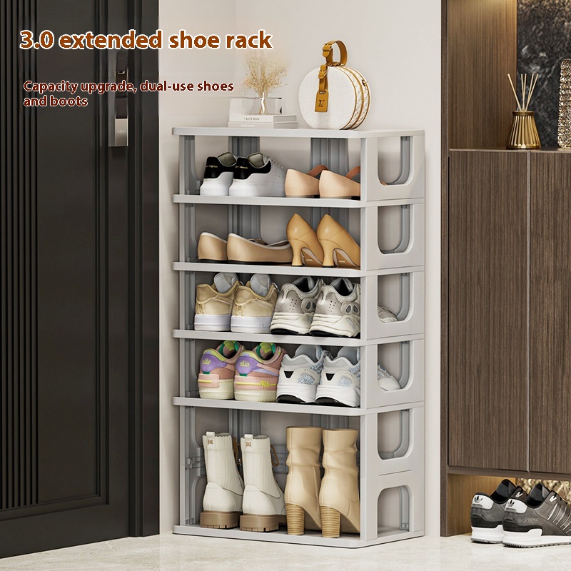 Upgraded Widened Storage Shoe Rack Plastic Multi-layer Combination Storage Rack Dormitory Foyer Shoe Storage Rack Shoe Rack